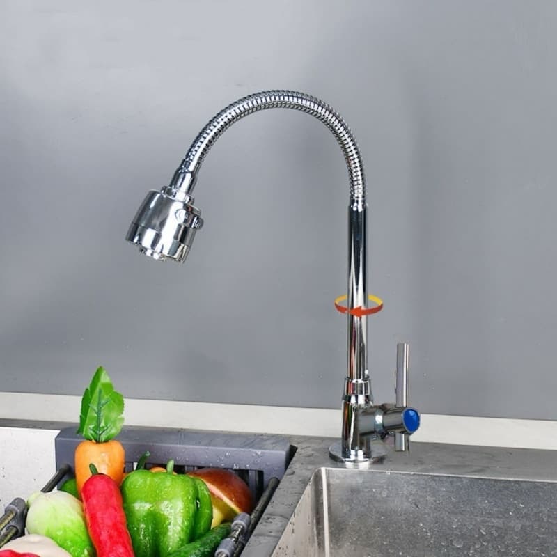 Torneira Gourmet Cozinha Bancada Mesa Pia Cano Inox Flexível