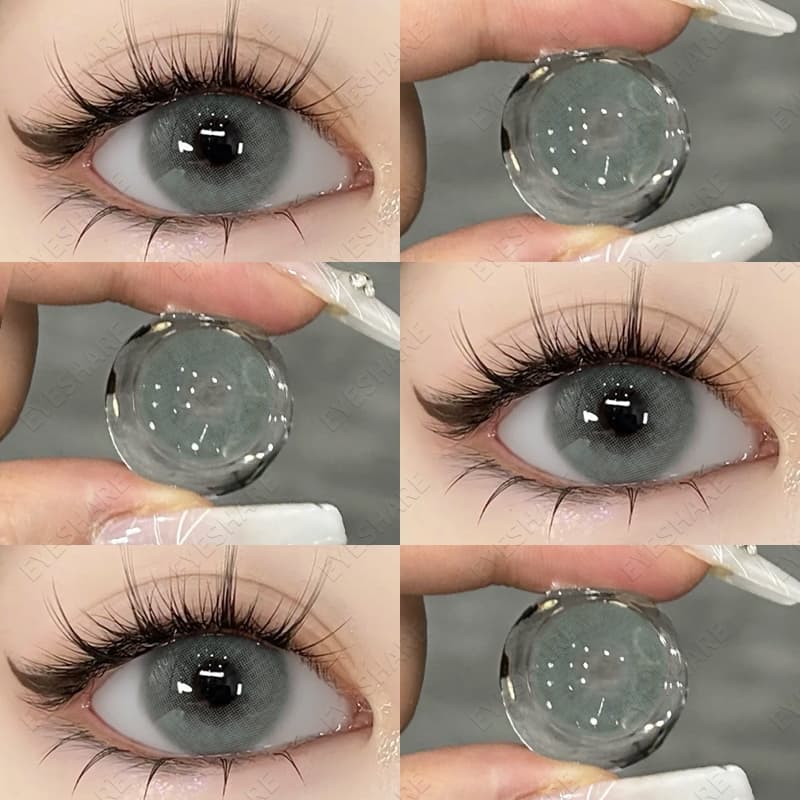 irises Naturais De Cor Clara , Lentes De Contato Coloridas Com Estojo Para Uso Anual , Envio Rápido Do Brasil