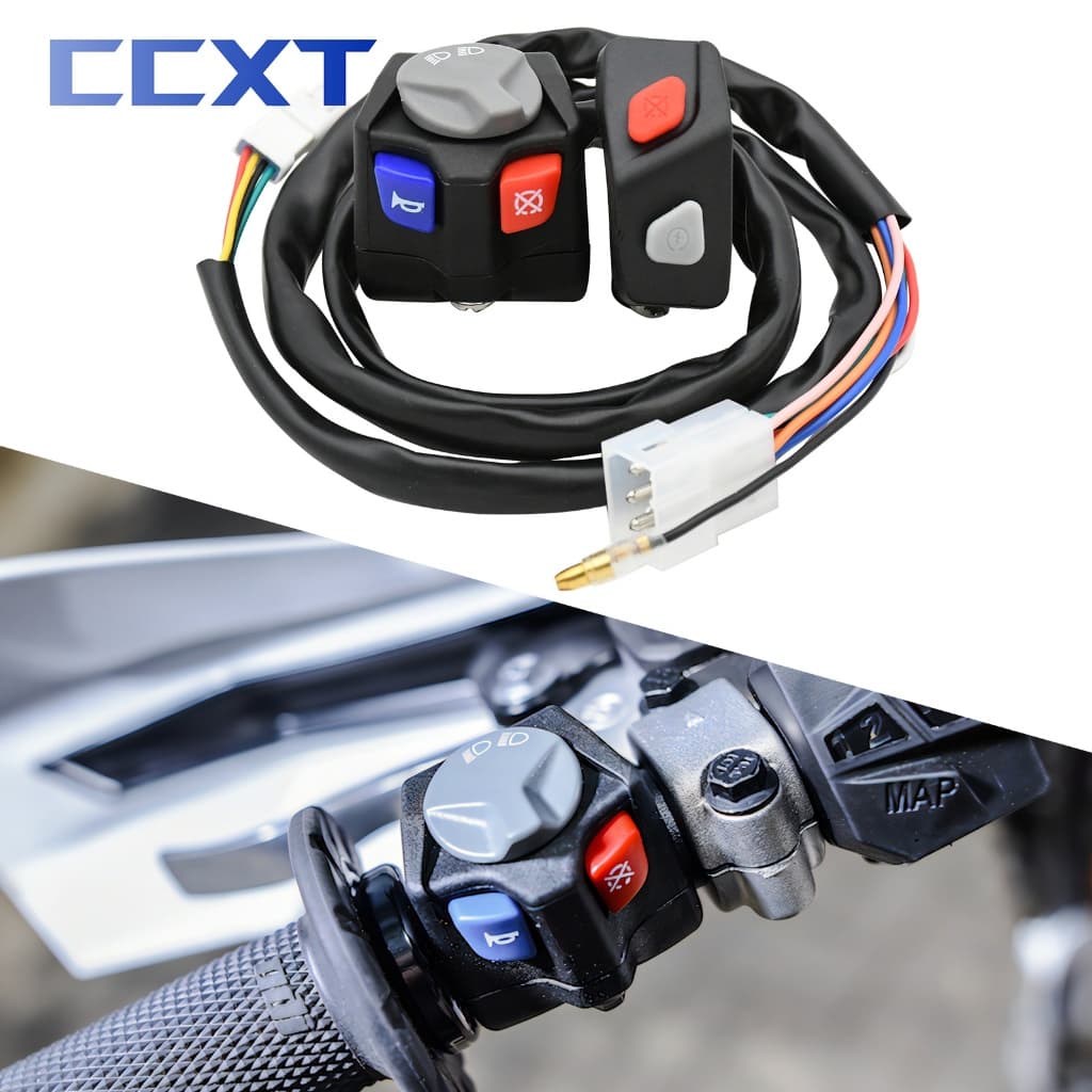 Interruptor De Luzes Altas E Baixas Para Motocicleta , Buzina Liga/Desliga , Botão De Partida KTM EXCF XC XCW SXF TE FE 