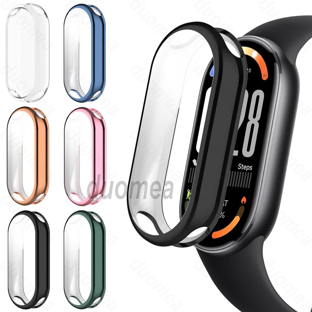 Protetor De Tela TPU Caso Capa Completa Acessórios Para Xiaomi Smart Band 10 9 8 / Mi Band 10 Ceramic Edition