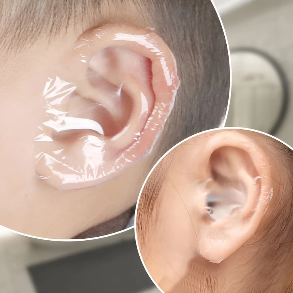 Kit Adesivo Impermeável Orelha Banho Natação Infantil Adulto