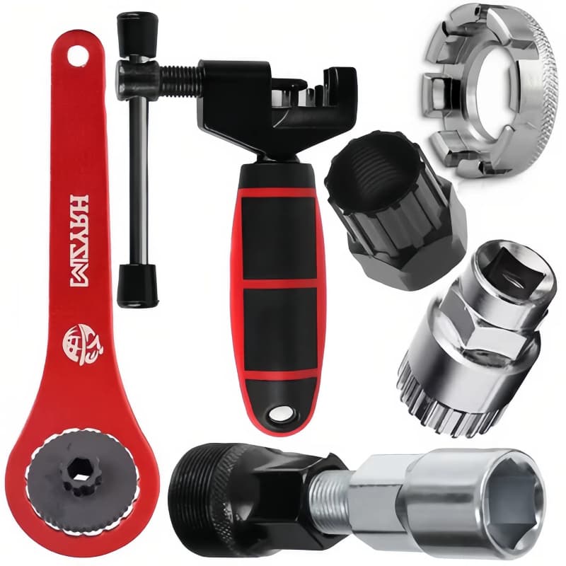 Kit 1/5/6 pcs Ferramentas Chaves De Reparação Reparo Bike Extrator Pedivela Movimento Central Roda Livre Pino