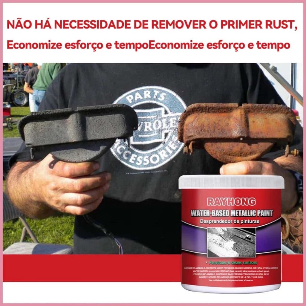 Chibel 300ml Tinta De Ferrugem, Pasta Removedor PimerA Base De Agua, Protecao Corosao Prova Para Carro Soprad