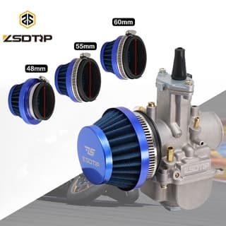 48mm 55mm 60mm Filtro De Ar De Limpeza Para Carburadores Keihin Koso PWK Mikuni 2 Tempos ATV Quad Dirt Bike Moto