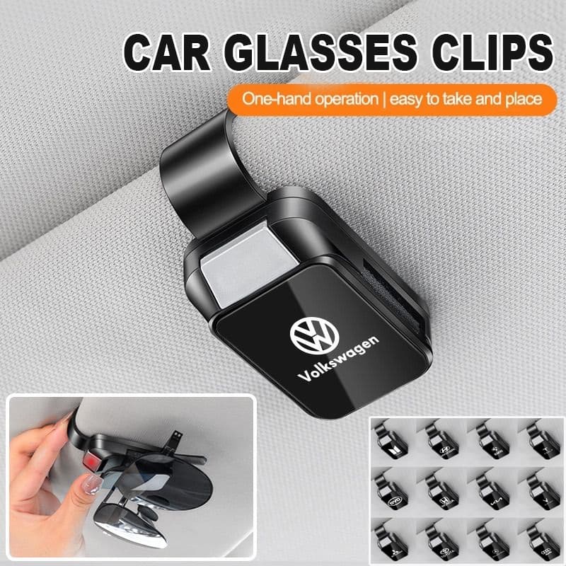 Suporte De Óculos De Sol Do Carro Viseira Clipe Caso Acessórios