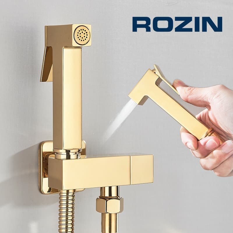 Kit De Ducha Higiênica Luxo Chuveirinho Banheiro Aço Inoxidável 1.20m Mangueira Metal,Preto