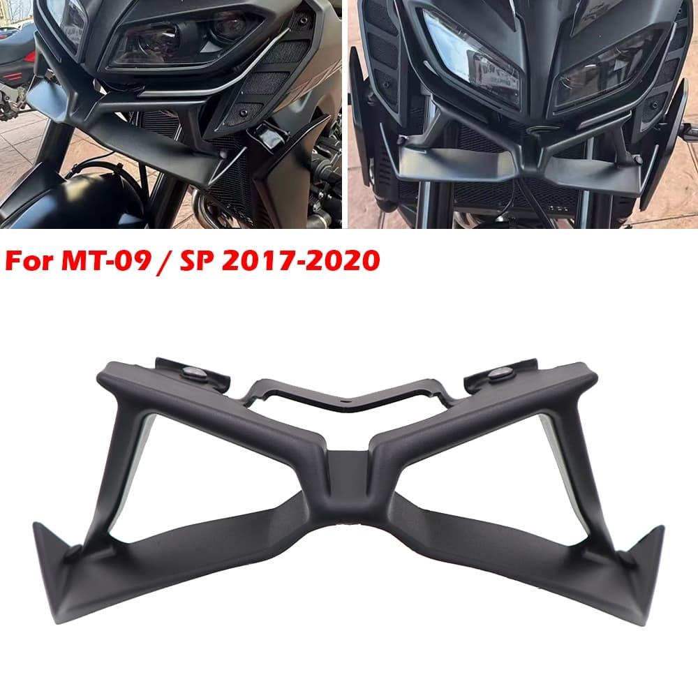 Para Yamaha MT09 MT-09 SP 2017 2018 2019 2020 Spoiler Dianteiro Asa Veículo Ajuste Específico Plástico Aerodinâmico Scoo