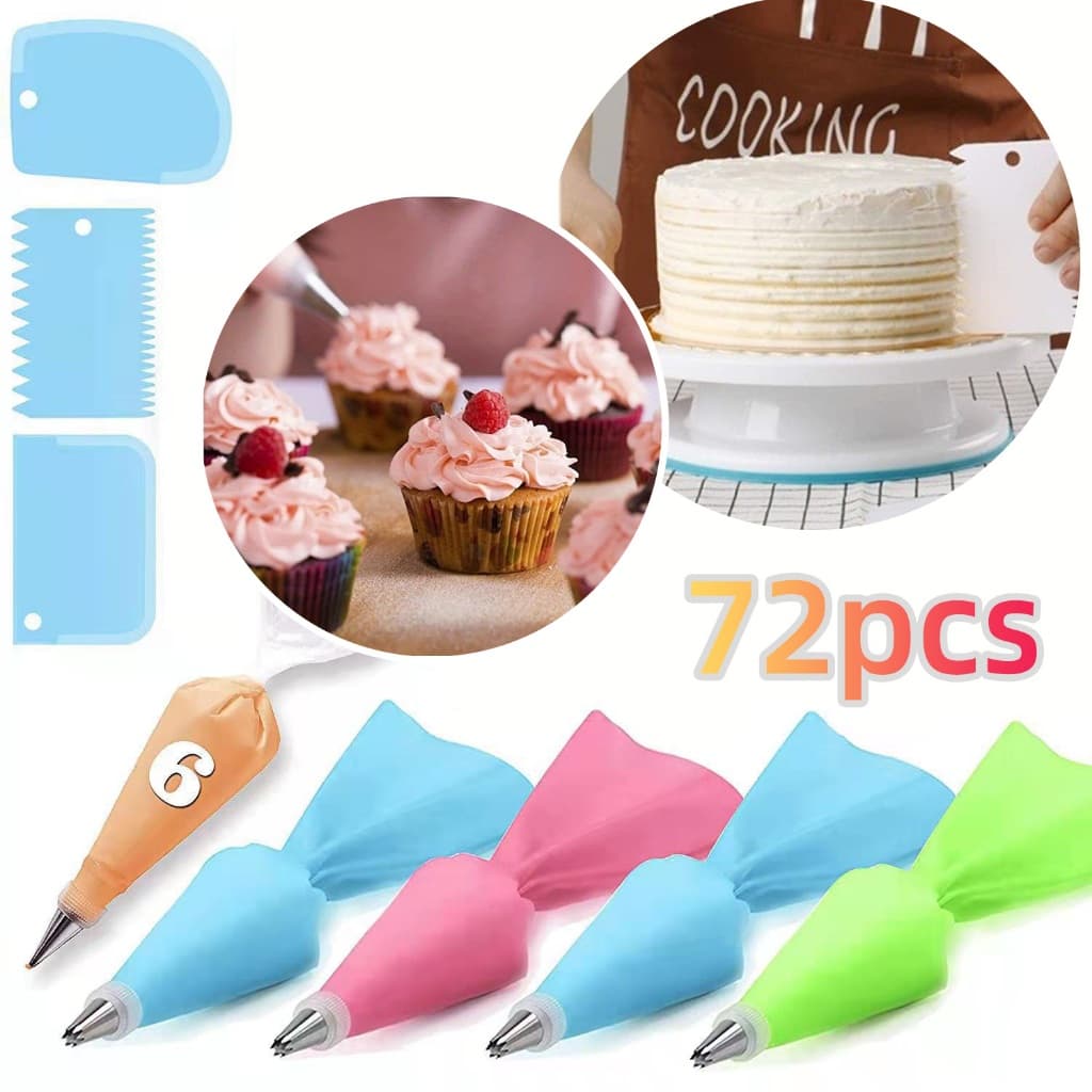 Kit Confeiteiro Completo Bicos de Confeitar 72 Pçs