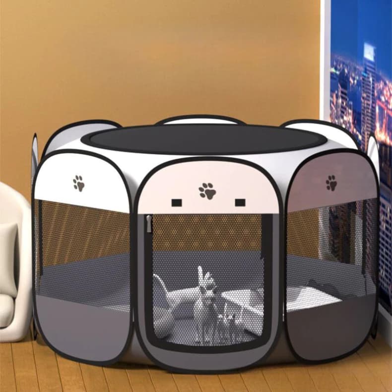 Casa Para Animais De Estimação Grande , Dobrável , Portátil E Durável Cães Gatos .