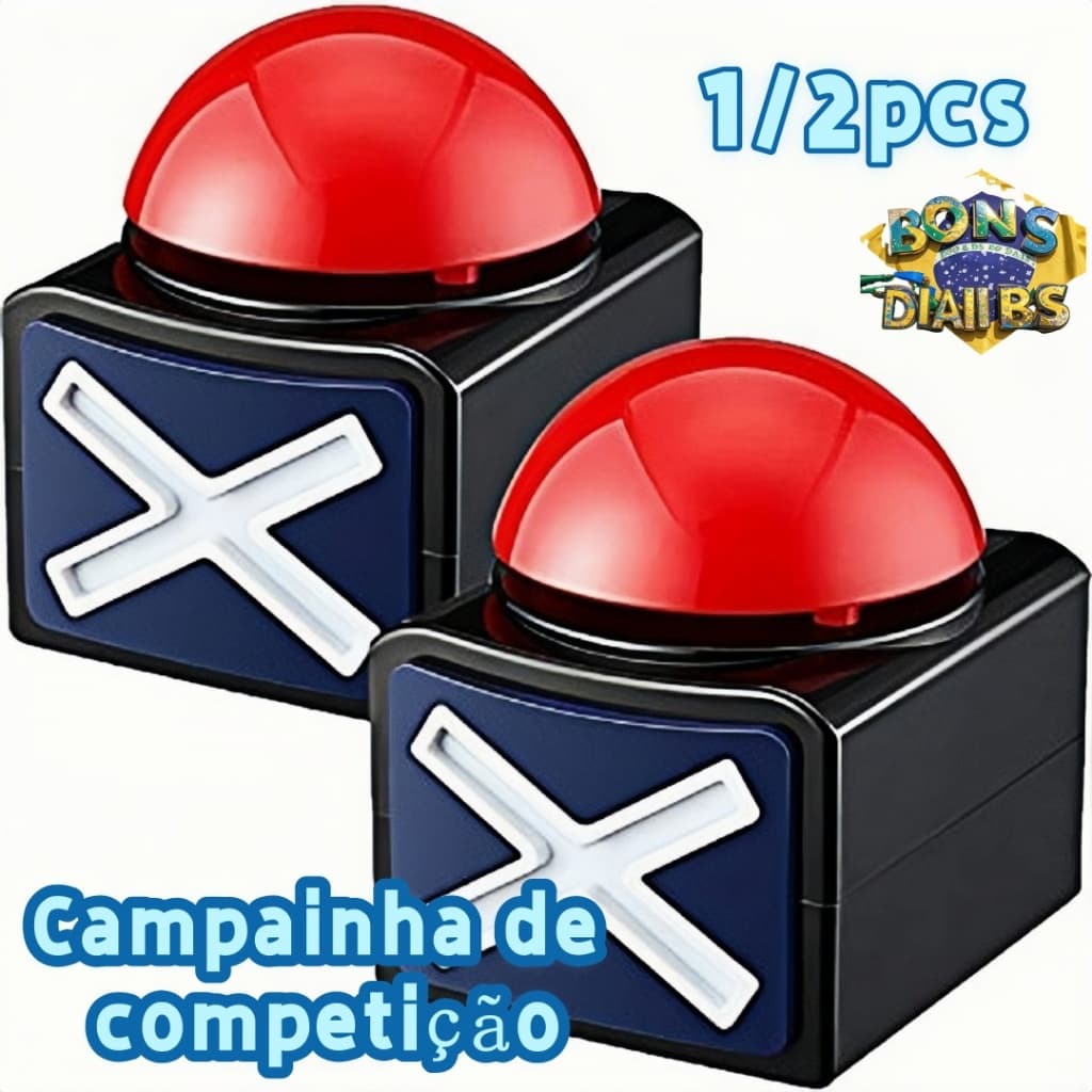 1/2PCS Jogo Resposta Ao Buzzer , Game Botão De Alarme Sonoro Com Trivia Light Quiz Obtém Talent Toys