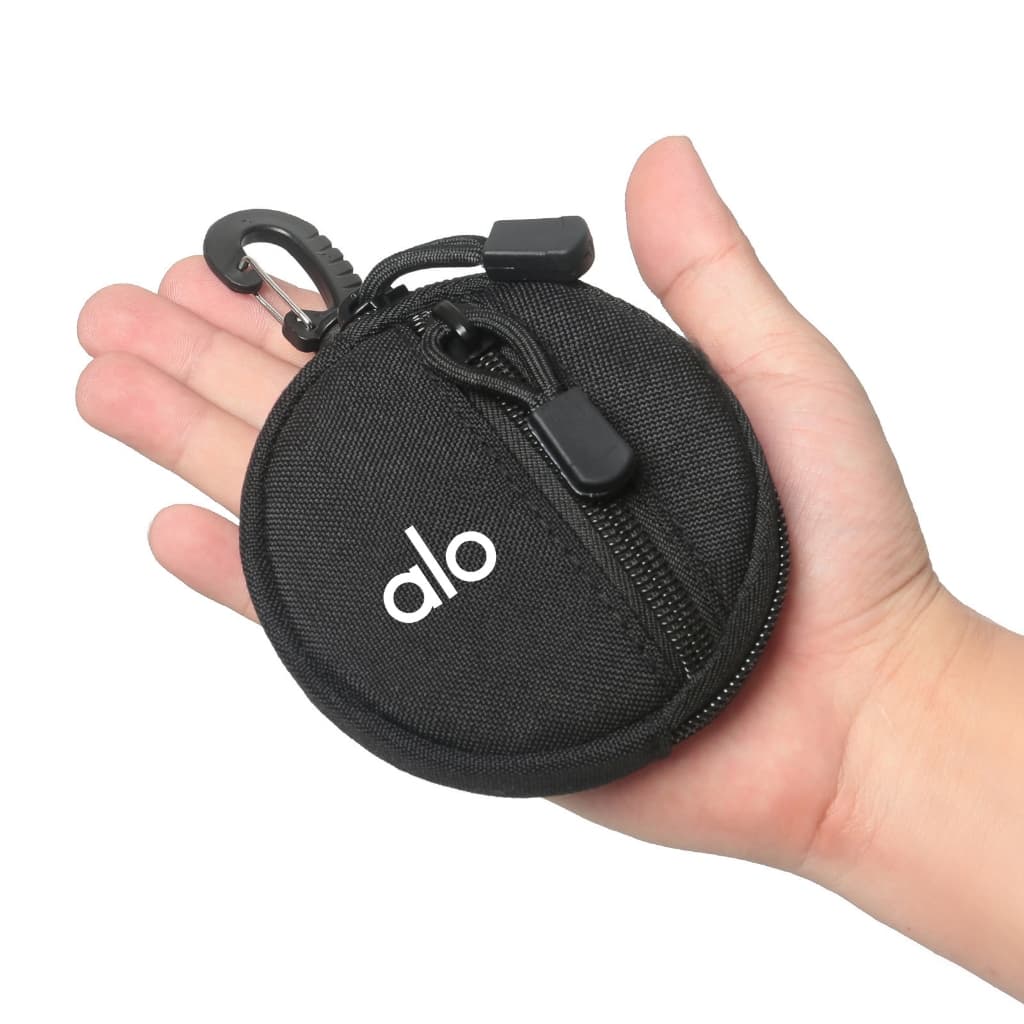 portátil redondo chaveiro saco de armazenamento fone de ouvido moeda chave carteira de viagem ao ar livre