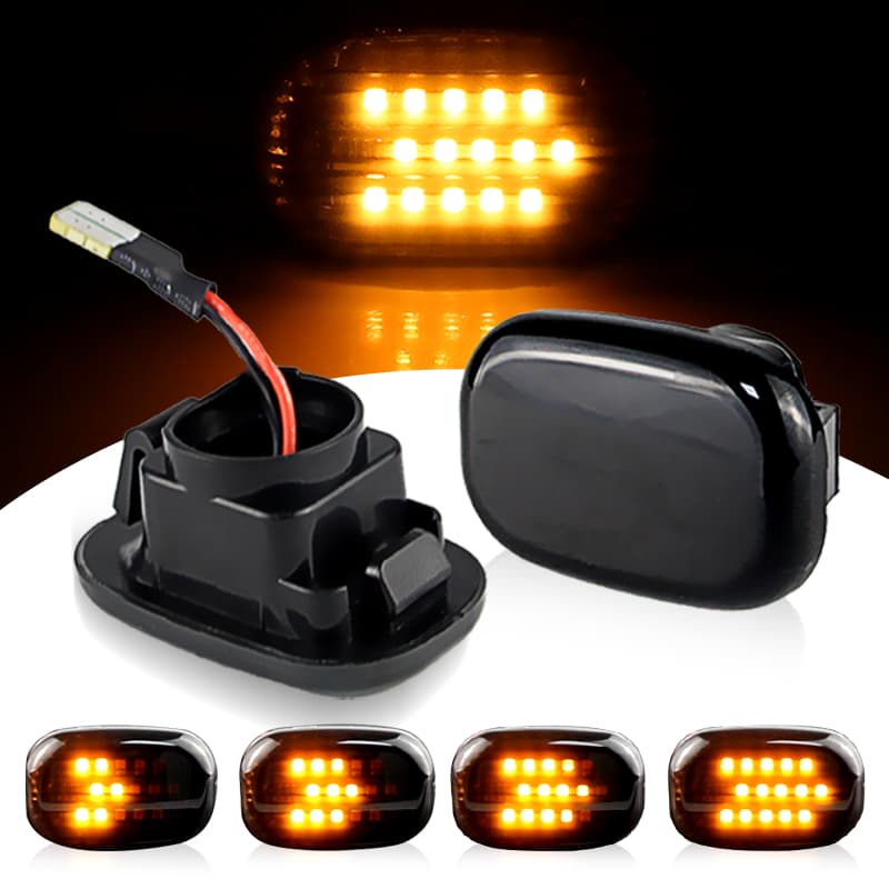 2pcs Lâmpada De Sinalização Dinâmica De Giro Do Painel Lateral Para Toyota Corolla E10/E11/E12 Yaris Verso Hilux Surf