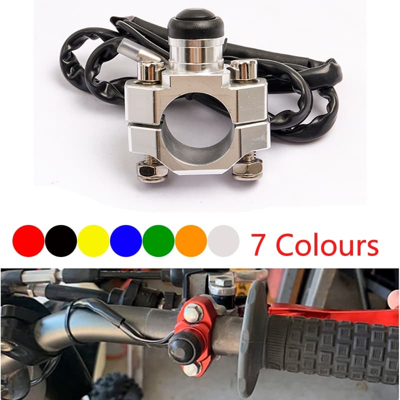 Universal Motocicleta CNC Start Kill Switch Botão Do Motor Para CR CRF XR YZ WR TTR KX KLX RMZ RMX RM TC TE FC FE ATV Mo