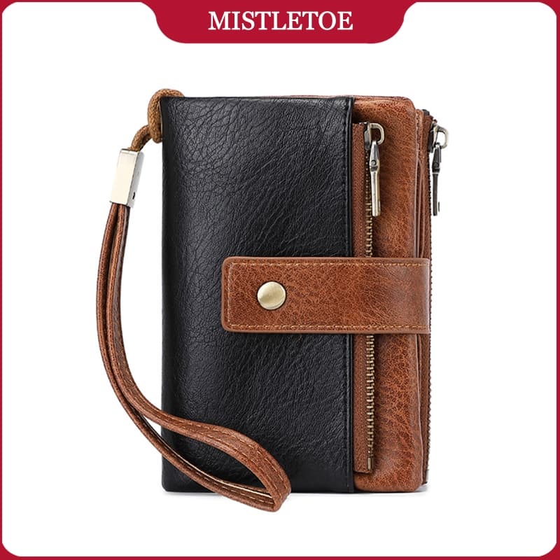 Mulheres Pequena Moeda Carteira Viagem Anti RFID Couro Cartão De Crédito Carteira Para Mãe Presente 2025