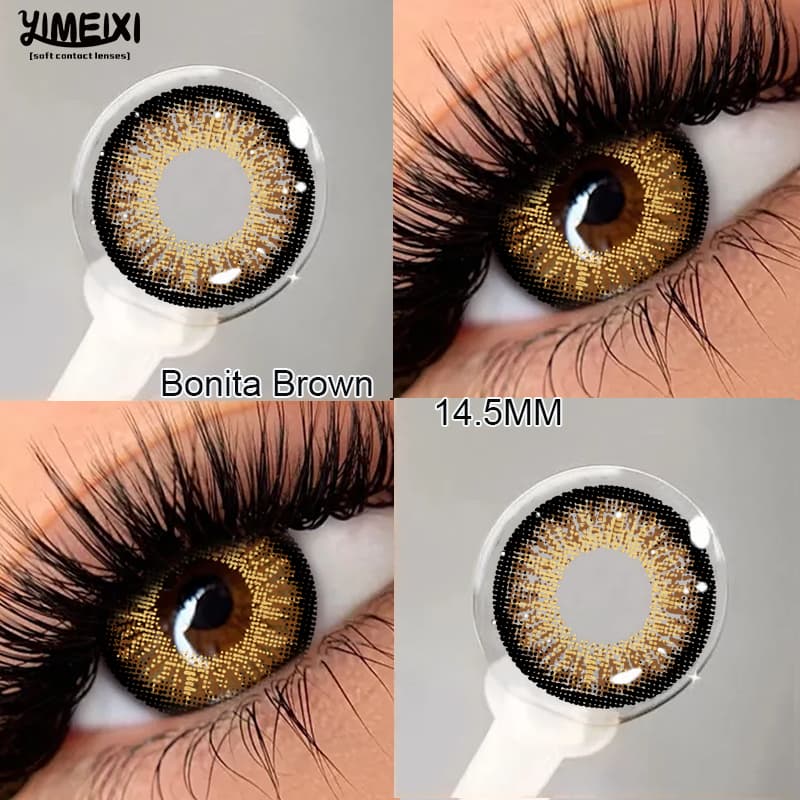 [Liquidação] Lentes De Contato Coloridas YIMEIXI 14.5 Mm Para Uso Anual 0 Grau 2 Unidades