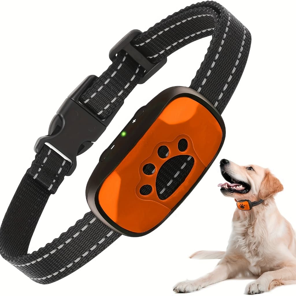 Coleira Anti-Latido De Adestramento Sem Choque Recarregável