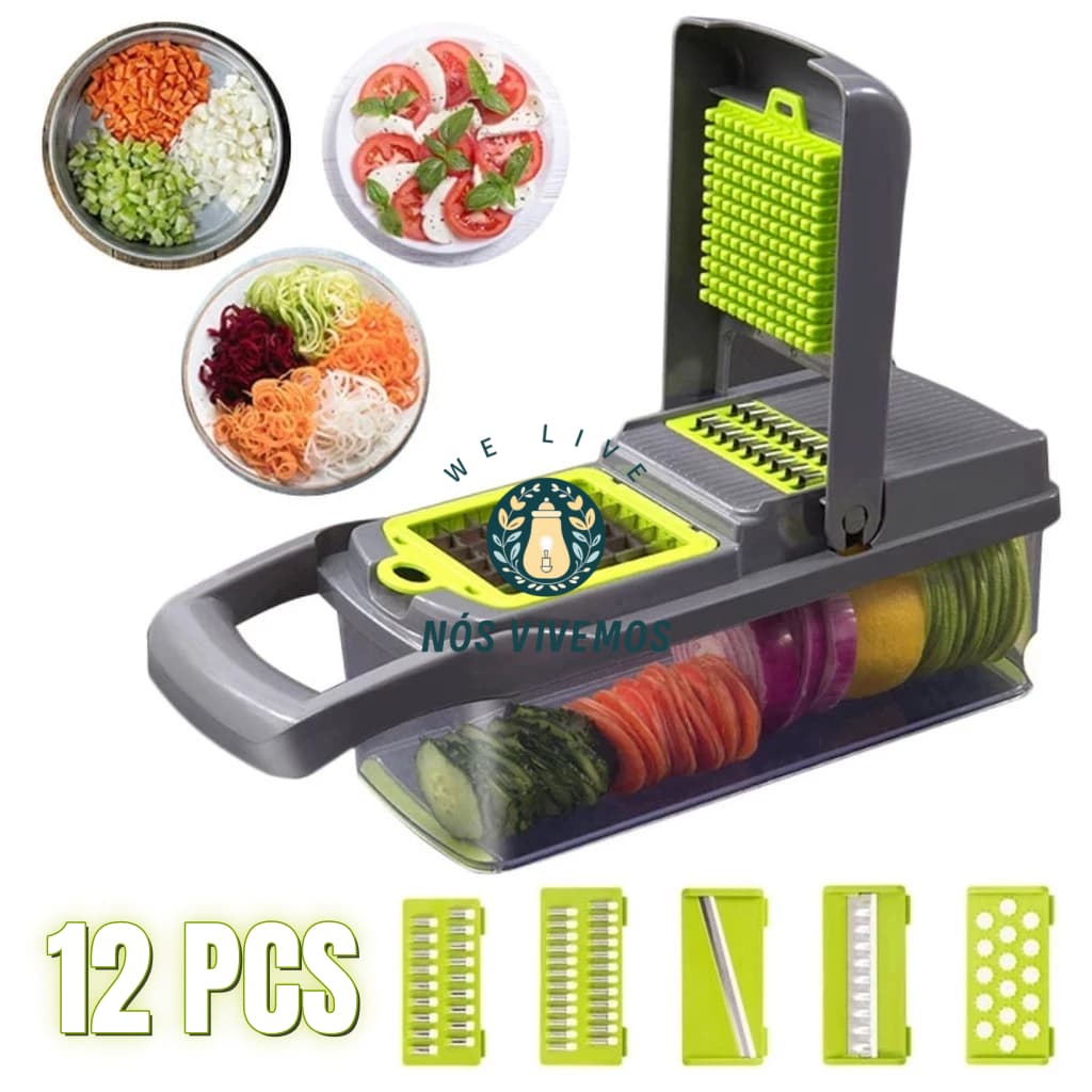 Profissional Multiuso Cozinha Slicer Aço Inox 16 em 1 Fatiador Cortador Ralador De Legumes Verduras Frutas Alimentos