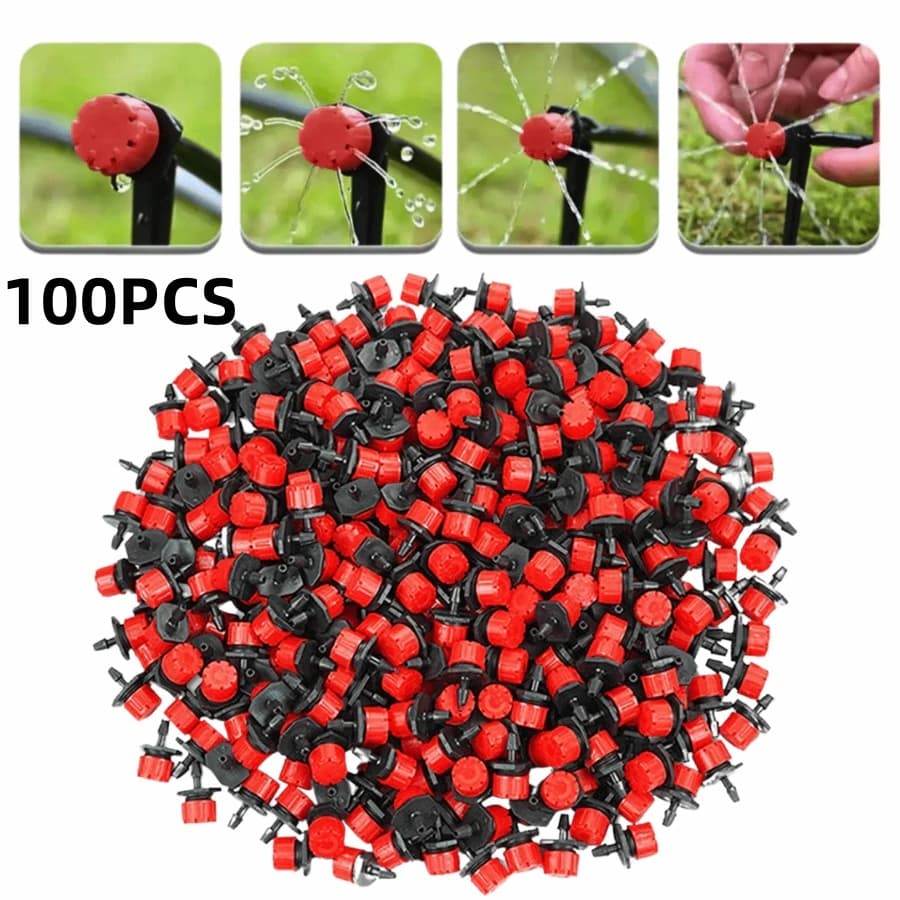 100 pcs Micro Bico Gotejador Ajustável Irrigador De Jardim