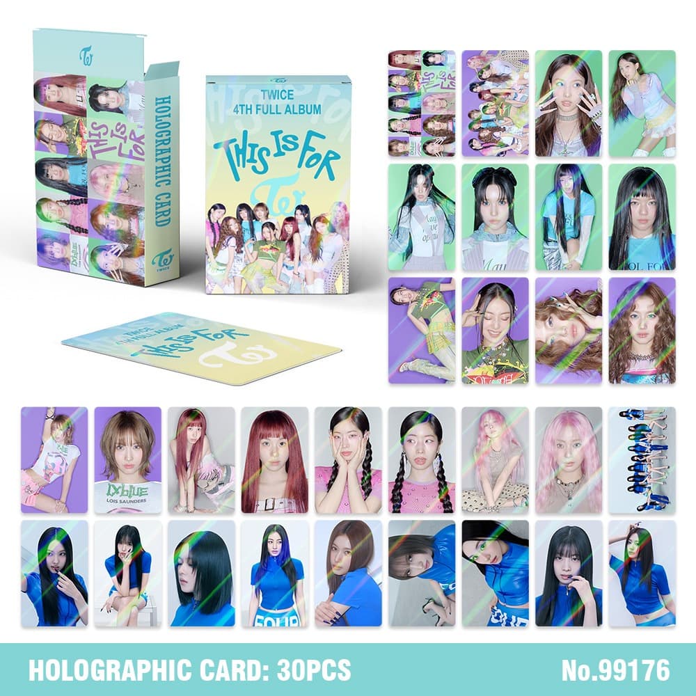 30 Unidades Duas Vezes Este É Para Casa Doce Uma Vez Álbum De Mergulho Laser Holograma Cartões Lomo Holográficos Nayeon 