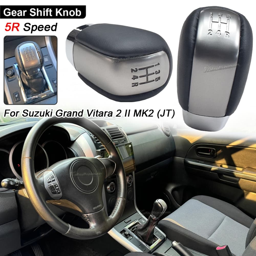 Manopla De Mudança De Marcha , Alavanca De Câmbio , Couro Para Suzuki Grand Vitara 2 II (JT) 2006-2015 , Alça Seletora M