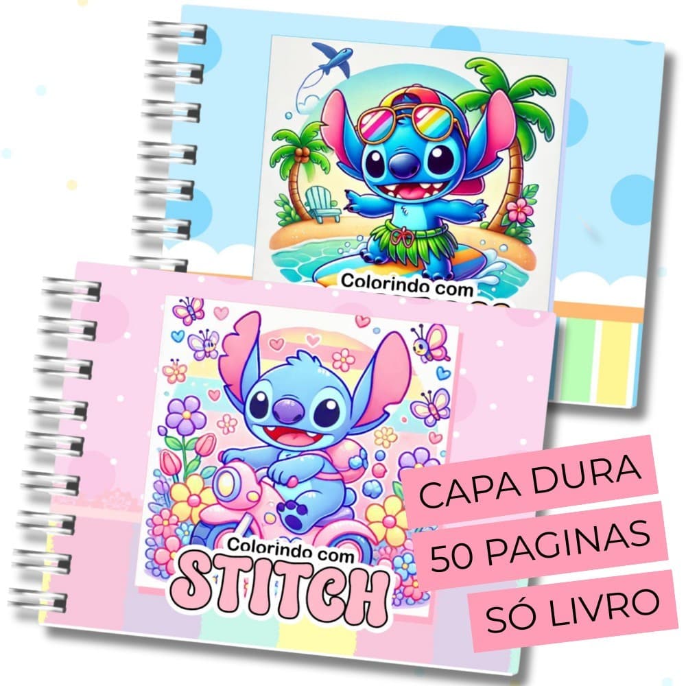 Kit 1/2 Livro de Colorir Capa Dura Bob Good 50 Folhas Caderno de Desenho Pintura Cenário encantador