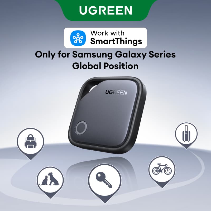 UGREEN Tracker Samsung Locator Trabalhe Com SmartThings Verificação De História De Localização De Posição Global Apenas 