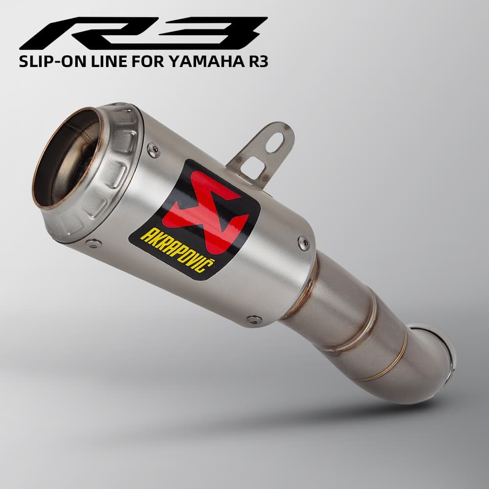 Para Yamaha YZF R3 MT03 R25 2015-2025 Motocicleta Deslizamento Em Linha Silenciador Akrapovic