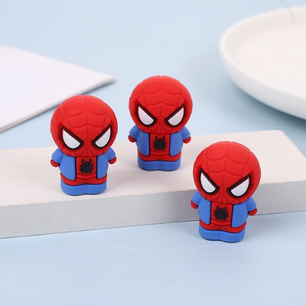 Novo Anime SpiderMan Apontador De Lápis Stuent Papelaria Estudante De Volta Às Aulas Material Crianças Presente Vendas Q