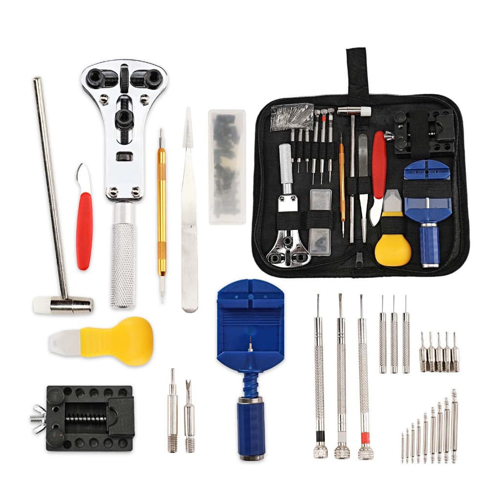 Kit 147 Pcs De Ferramentas Relojoeiro Conserto De Relógio Manutenção estojo de Ferramentas kit de conserto para Relógio