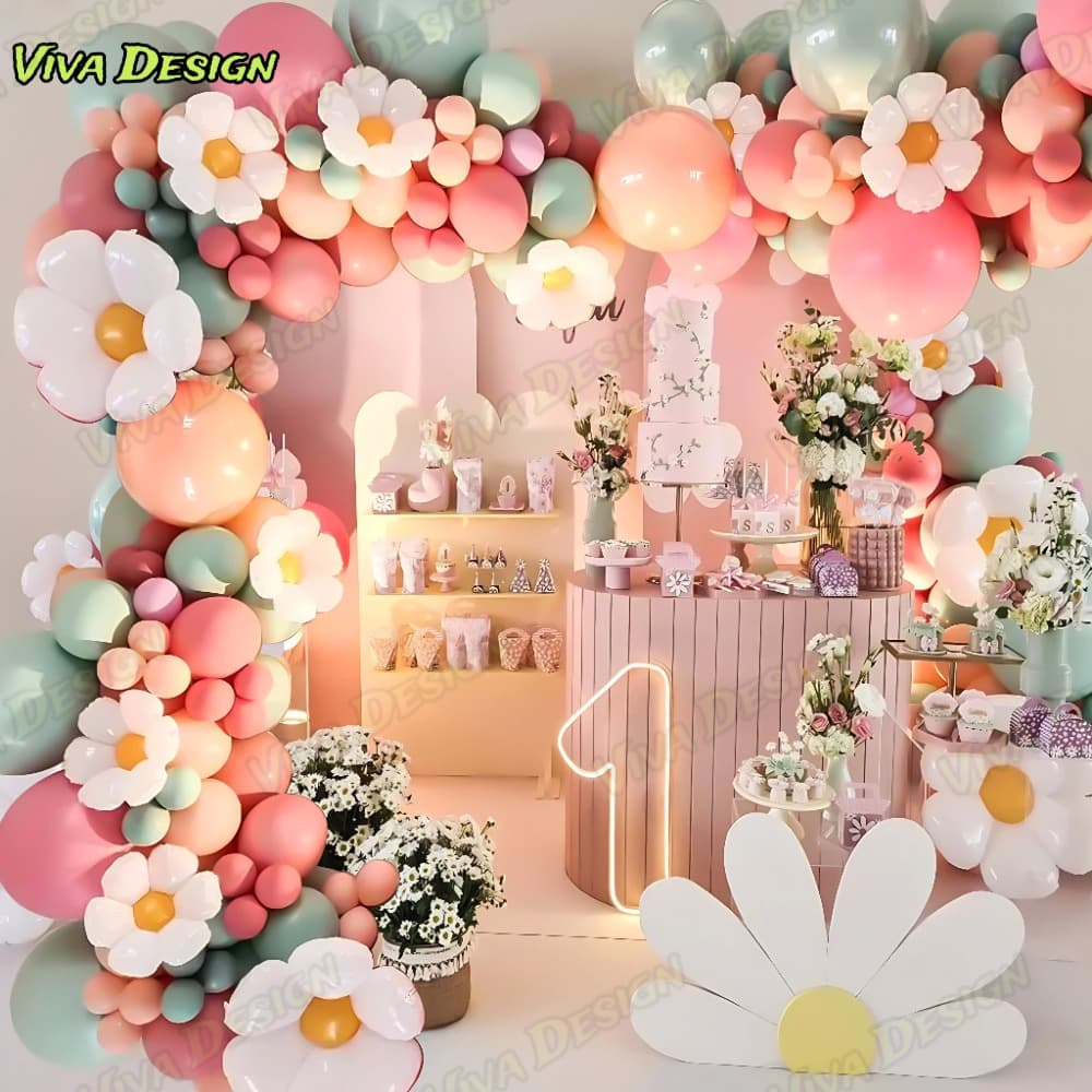 KIT 149 PCS Conjunto de Balões de Luxo Balões Para Festas e Aniversários M1038-FLOR-A