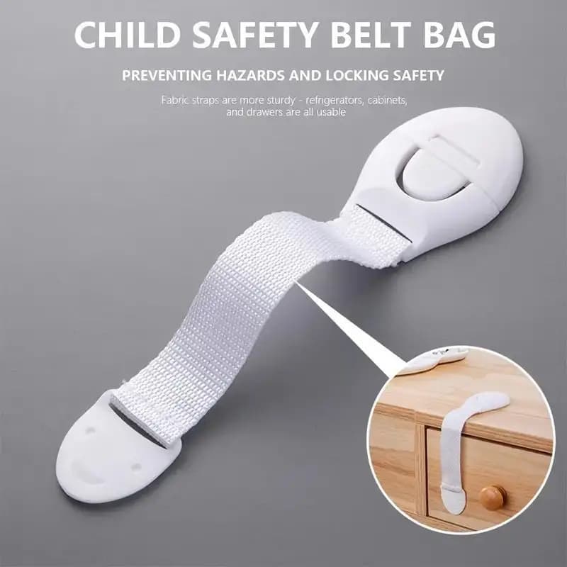 Kit 10 Und Trava Gaveta Armario Segurança Protetor Protecao Bebe Branco