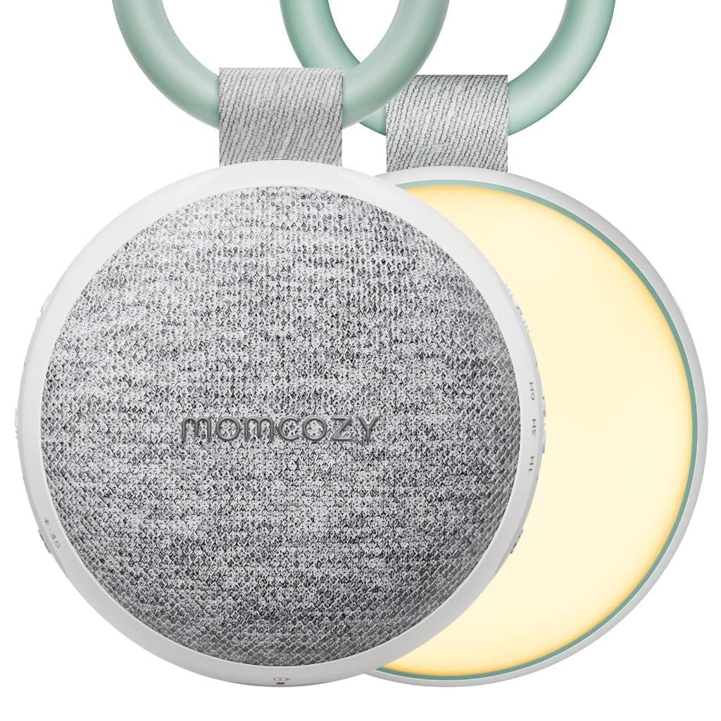 Máquina De Som Portátil Momcozy Com Luz Noturna , De Ruído Branco Para Bebês , 20 Sons Calmantes , Terapia Sonora , Potê