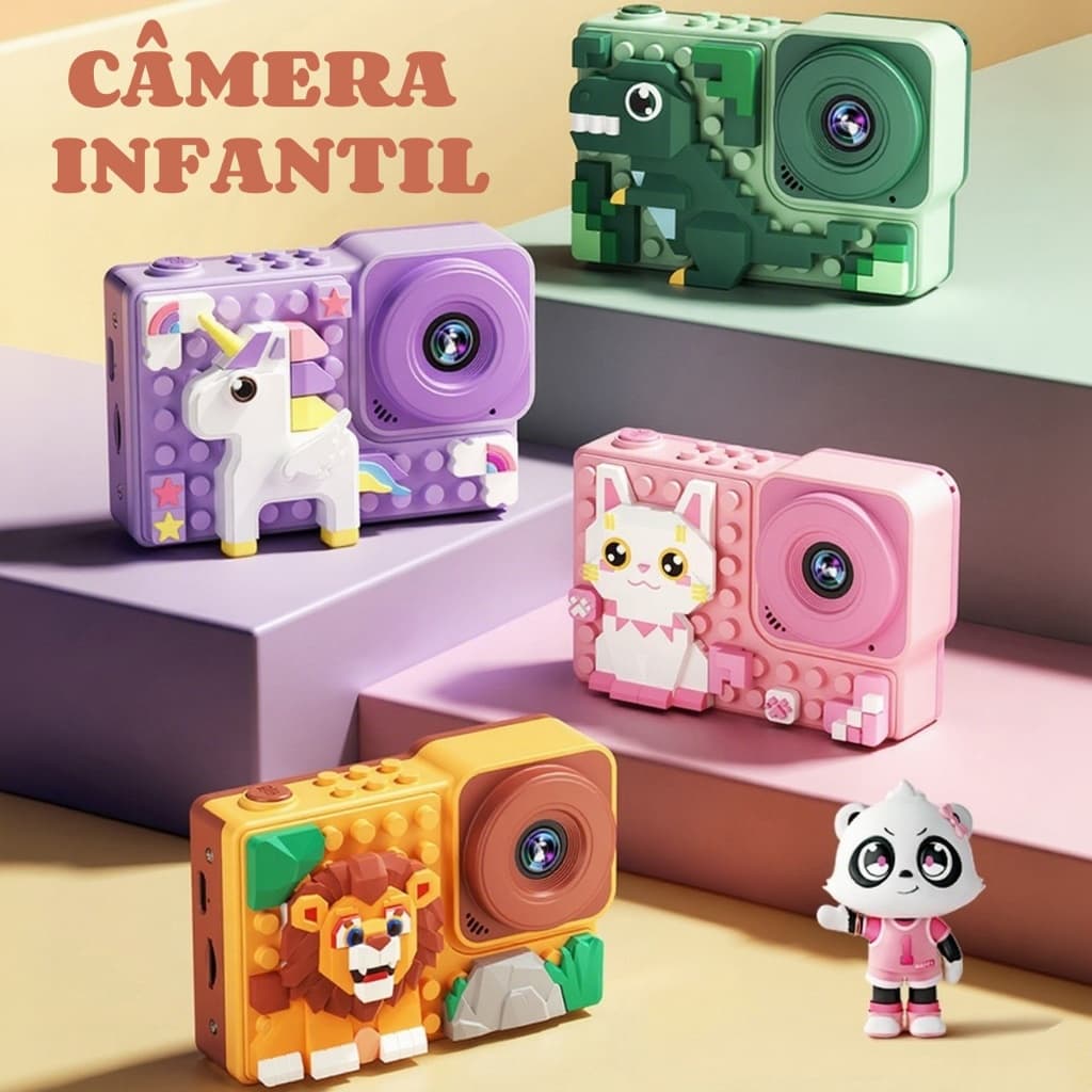 Câmera Infantil Portátil Mini Câmera Digital com Suporte Para Vídeo/Fotografia