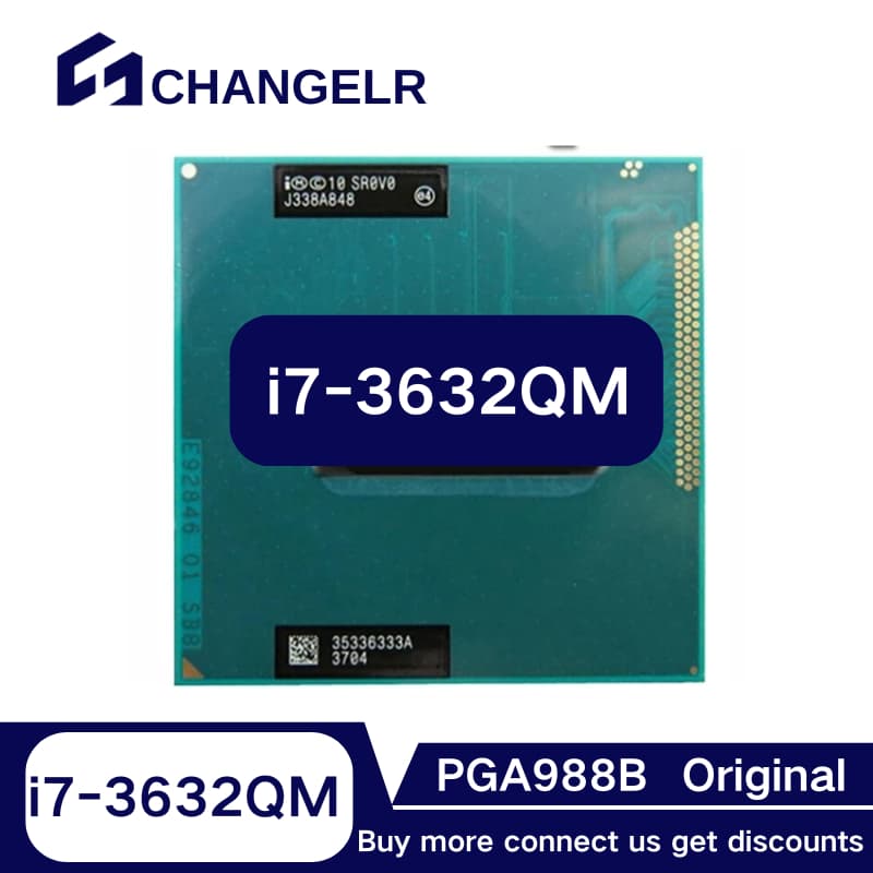 Core i7-3632QM SR0V0 2.2GHz Quad-Oito Threads i7 3632QM Portátil CPU notebook Processador 35W Soquete G2/rPGA988B