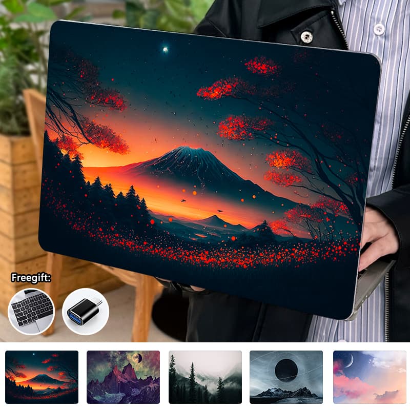 Linda Capa De Impressão De Paisagem Para Macbook M4 Air13 Polegadas A3240 Air15 A3241 Pro14 A3112 Air Pro M3 A3113 A2918
