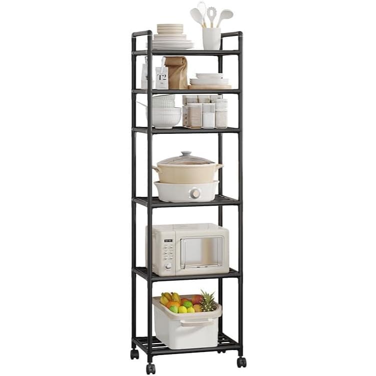 Estante de Aço 6 Prateleiras - Organizador para Panelas e Cozinha com Alta Capacidade de Carga