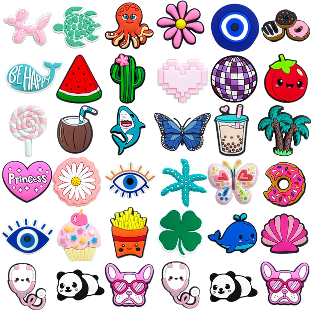 MEIDJ 1 Peça Amuletos De Sapato Decrations Sandálias De Animais De Desenho Animado Fivela Botão De Acessórios De PVC