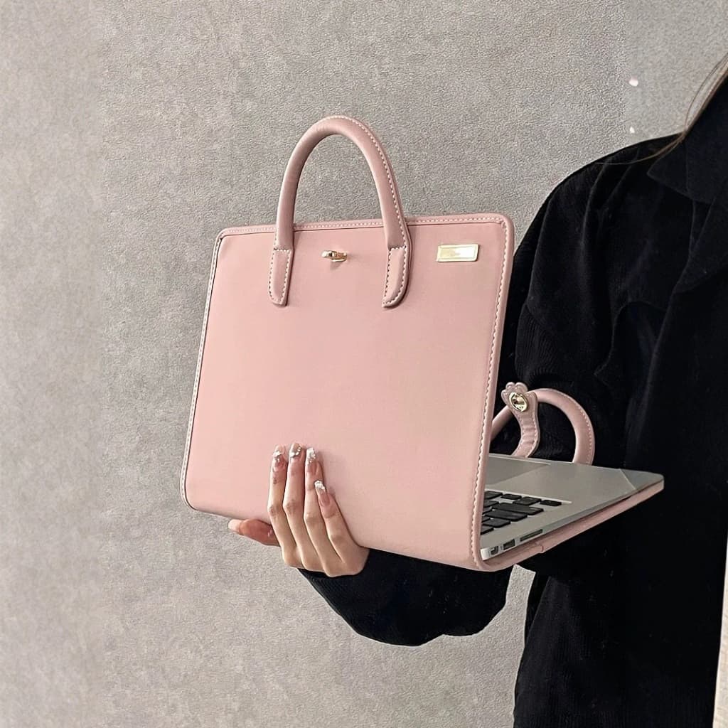 bolsa para laptop feminina Capa protetora para laptop Bolsa para laptop portátil Bolsa rosa para laptop