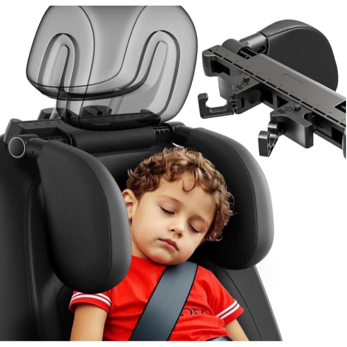 Encosto De Cabeça Para Carro Travesseiro Apoio De Pescoço Viagem Assento Ajustável Almofada Veiculo