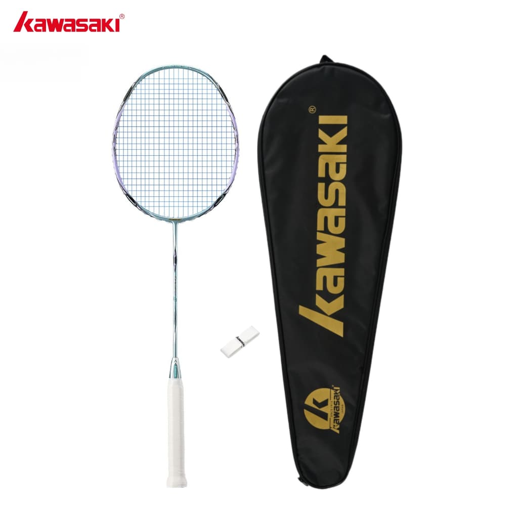 Raquete De Badminton Kawasaki Dragon 66 5U 18-30LBS 24T Fibra De Carbono Para Iniciantes