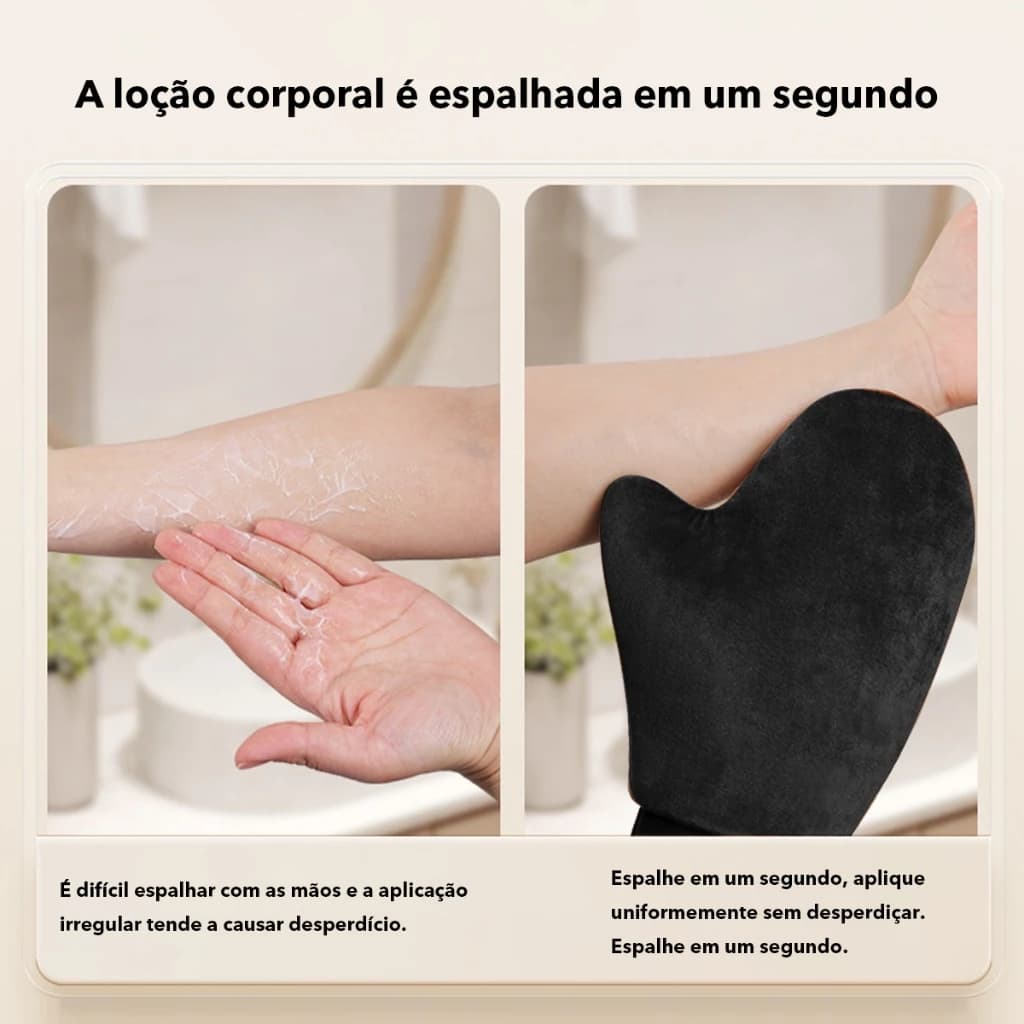Luvas Para Aplicação De Loção Corporal E Óleo De Bronzeamento Rápida , Adequadas Protetor Solar