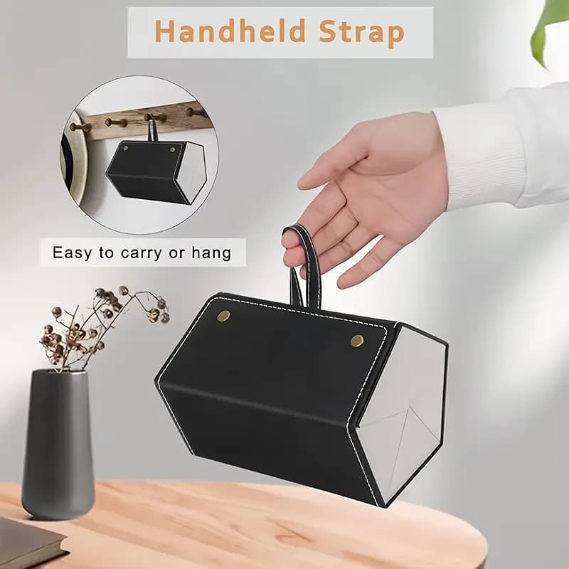 Porta Óculos Estojo Portátil Organizador Viagem Necessaire Dobrável Divisórias