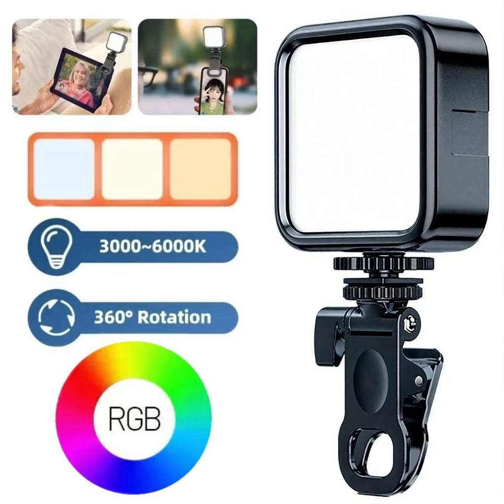 Iluminação Fotográfica Noturna de Preenchimento Lâmpada Portátil Fotografia Mini LED Luz de Vídeo