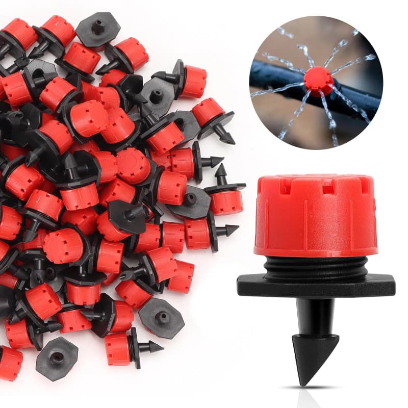 200 Peças Bico Gotejador Ajustável Para Sistema De Irrigação