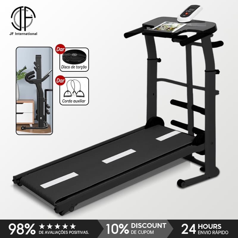 Máquina Automática De Esteira Mecânica Para Caminhada Com Display , Suporta Até 120kg