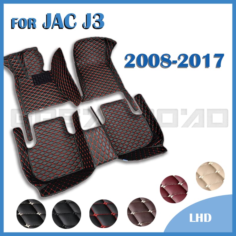 Para JAC J3 2008-2017 2016 2015 2014 2013 Tapete De Carro Personalizado Capa De Automóvel Acessórios Interiores Tapetes