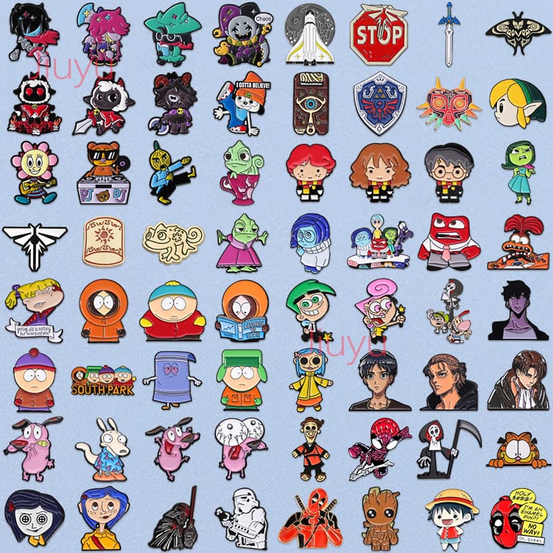 100 Estilos Anime Star Wars Pin Broches De Feiticeiro Fei