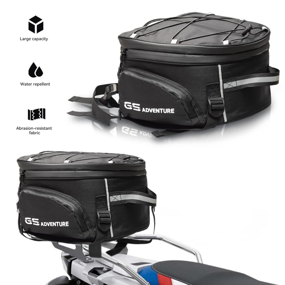 Bolsa Traseira Multifuncional Para Motocicleta , Mochila Assento Traseiro De Alta Capacidade BMW ADV R1200GS YAMAHA MT H