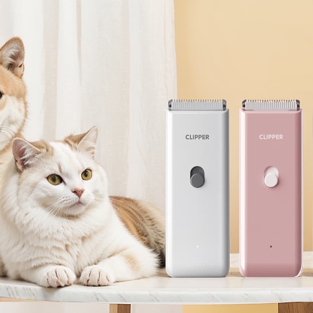 Máquina de Tosar Cachorro e Gato Profissional Silenciosa 6000RPM Lâmina Cerâmica À Prova D’água Pet Clipper Recarregável