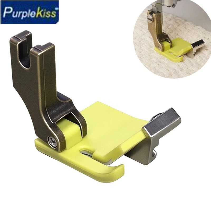 【Promoção】Calcador T9 Plástico Com Guia Ajustável Bainha Barra Para Máquina De Costura Industrial